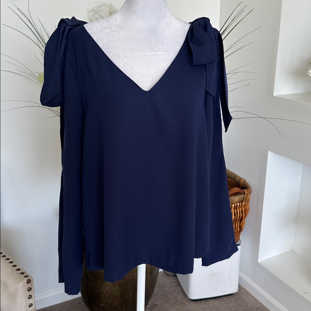 Club Monaco Navy Blouse